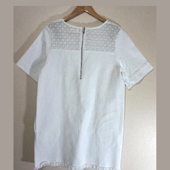 MIH white denim lace mini dress - Picture 4 of 8